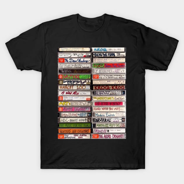 80s Mixtapes T-Shirt by Pop Fan Shop